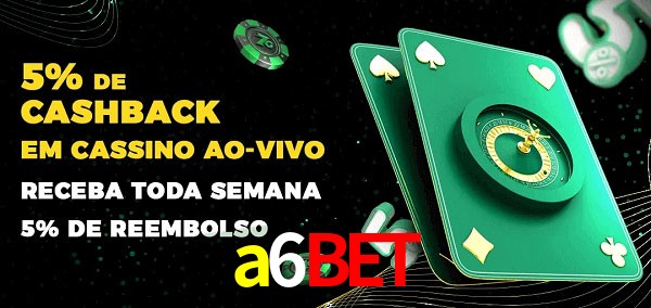 Promoções do cassino ao Vivo a6bet